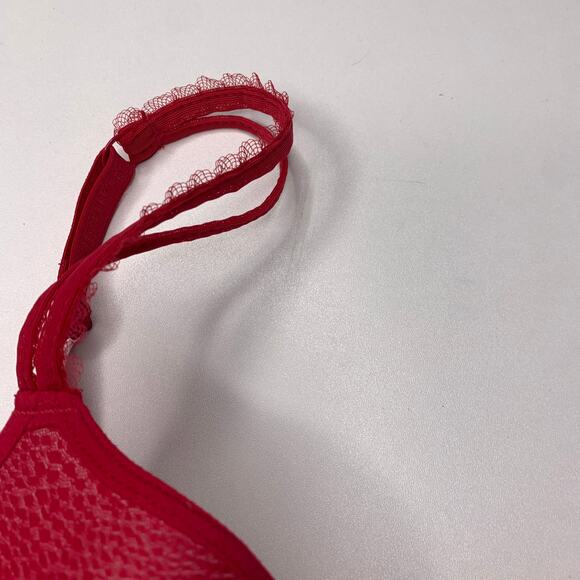 Chantelle Lot of 2 Pink T-Shirt Underwire Demi Bras Size 32C - Picture 6 of 10